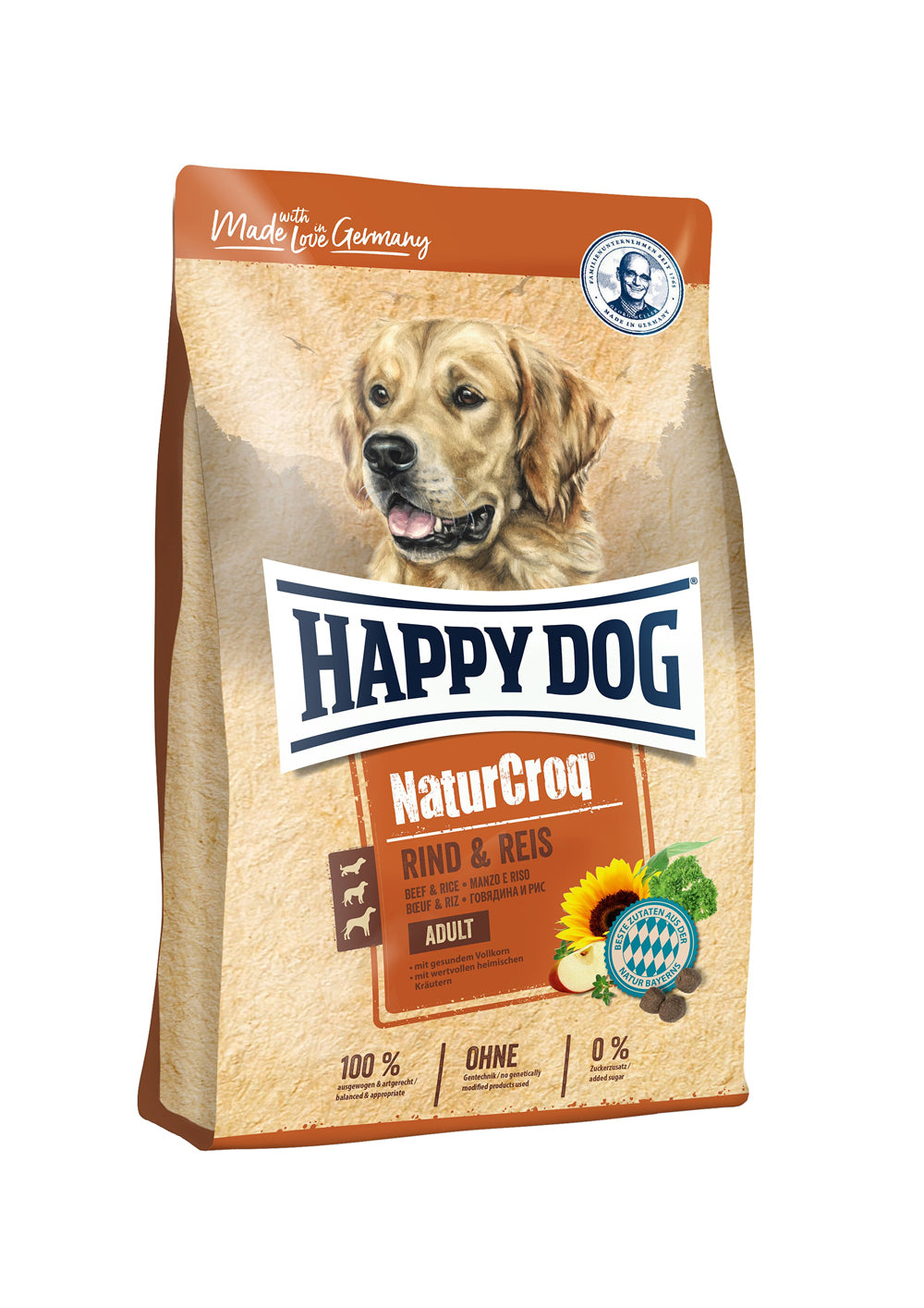 Happy Dog NaturCroq Rind & Reis