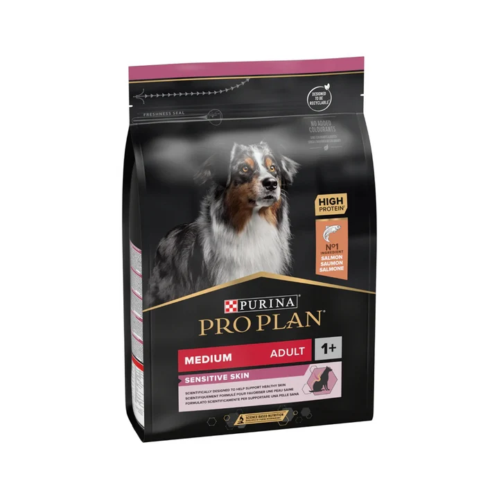 PURINA® Pro Plan®  Medium Adult Sensitive Skin with Optiderma Rich with Salmon