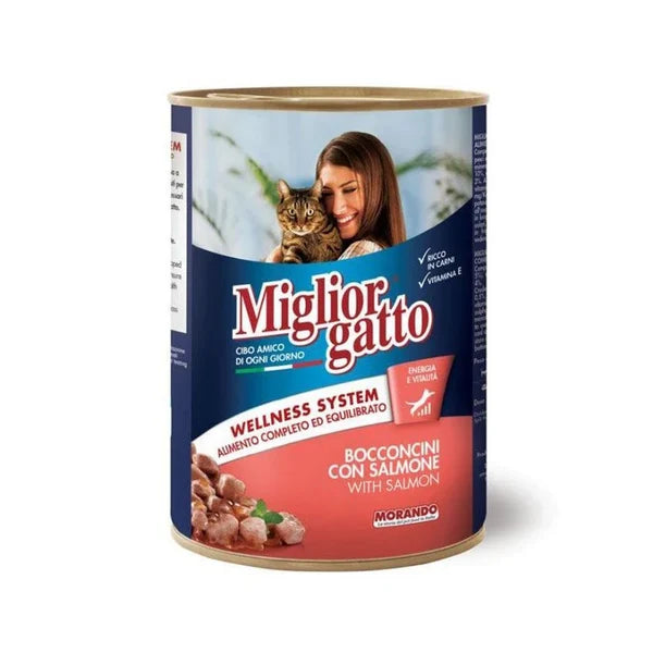 Migliorgatto Adult Cat Cans (Chunks 405g - Pate 400g)