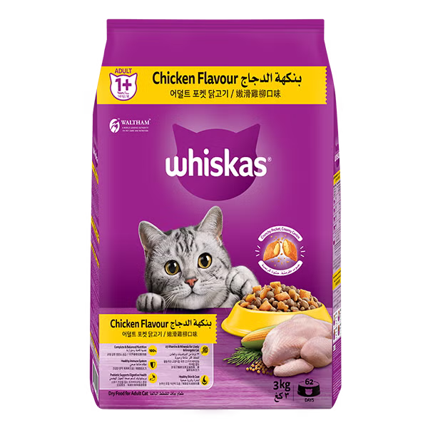 WHISKAS1+ Adult Cat with Chicken