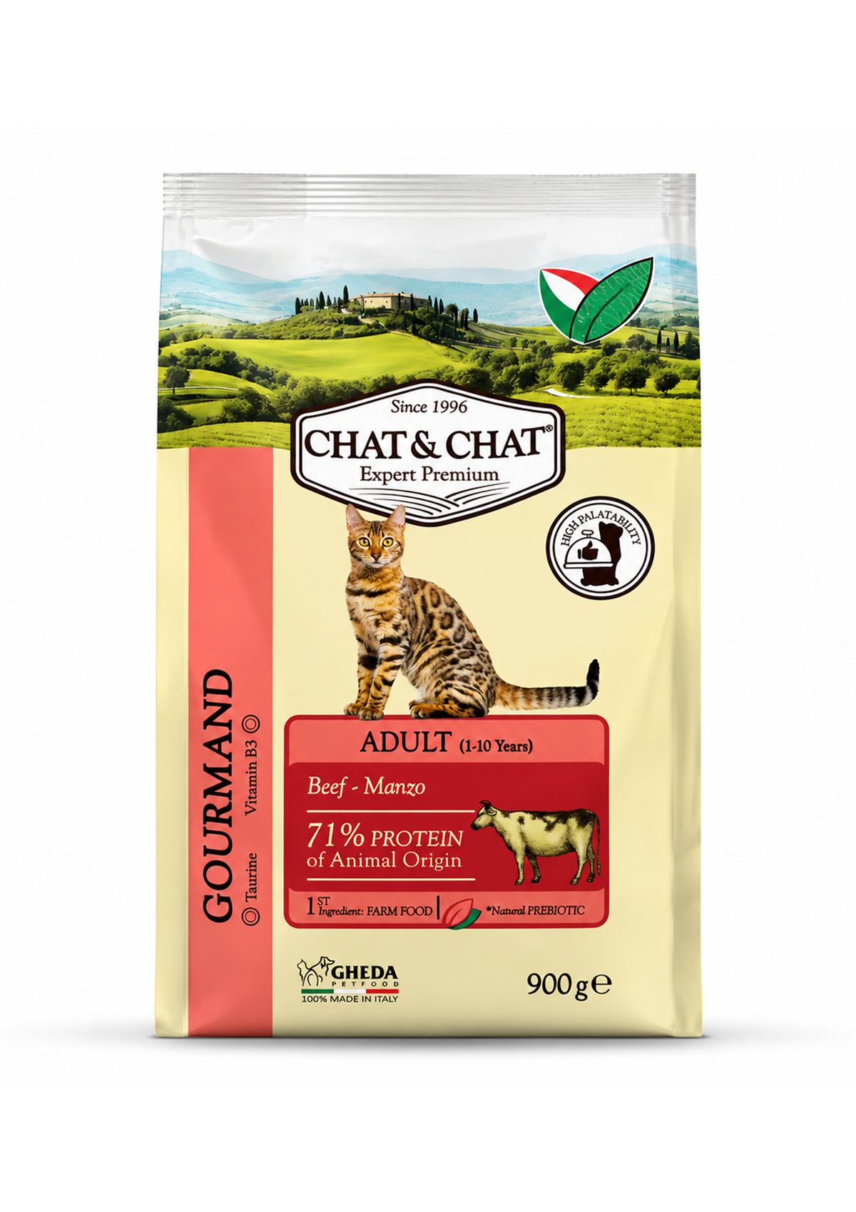 Expert Premium Chat & Chat Adult Cat With Beef & Peas