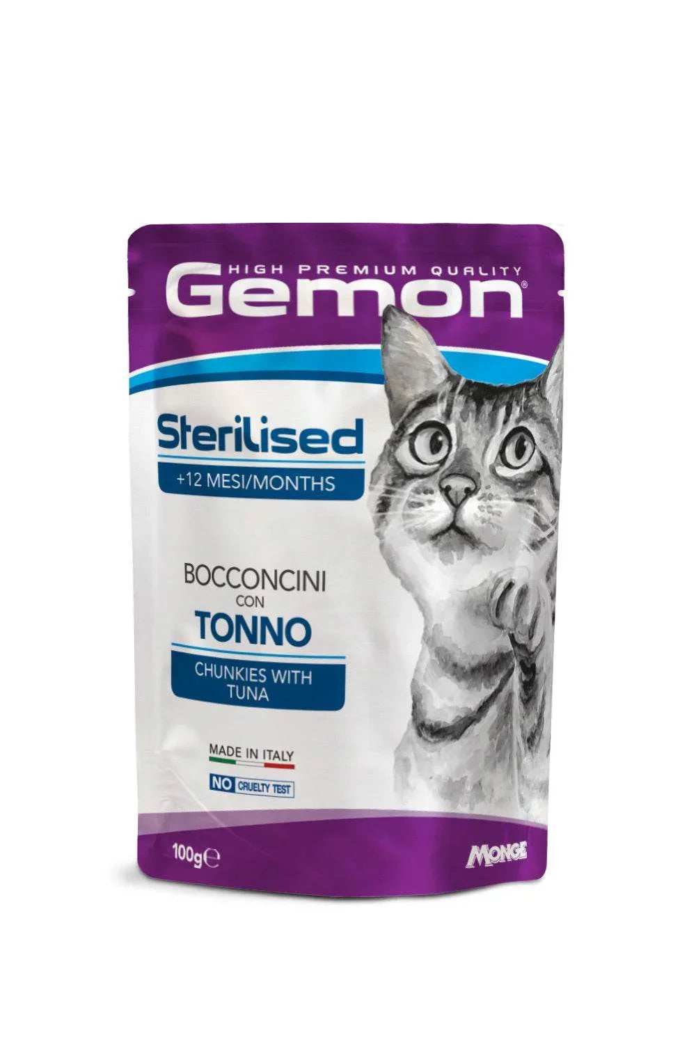 GEMON High Premium Chunks Adult Cat Pouch 100g