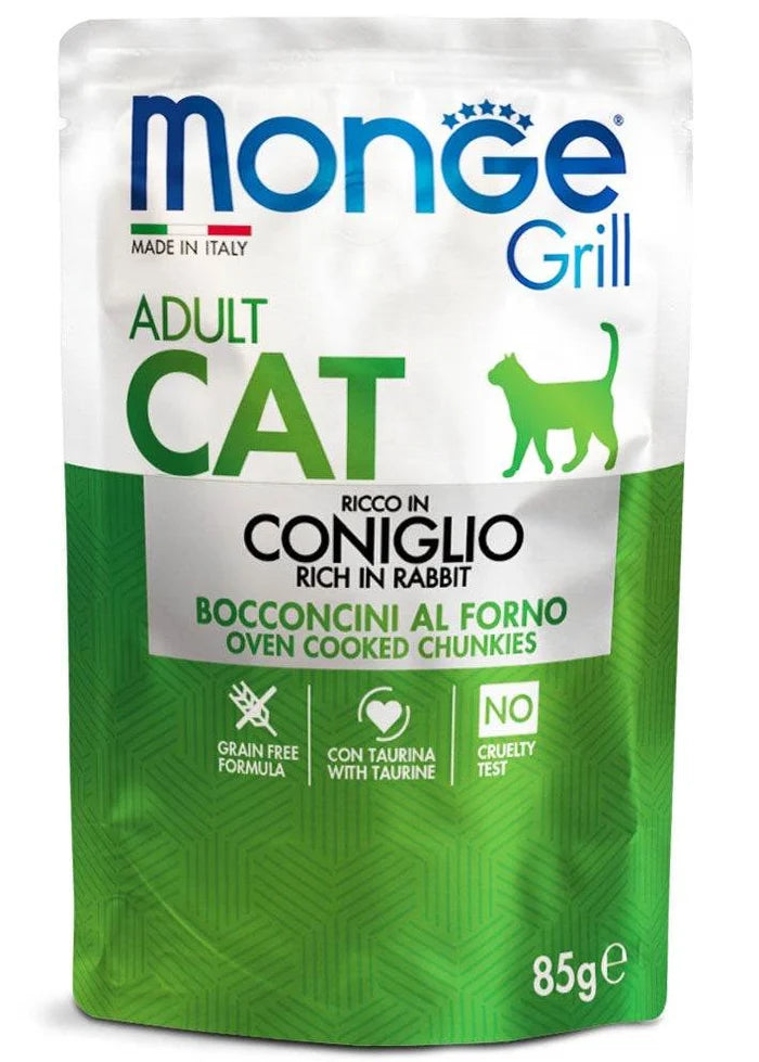 MONGE Grill Chunks Jelly Adult Cat poush 85g