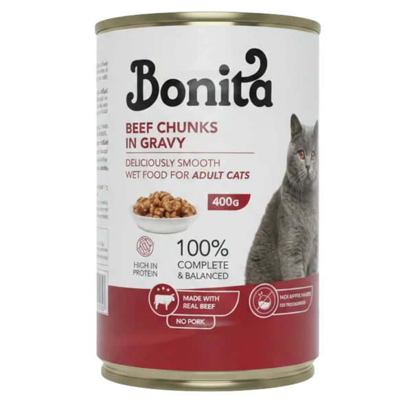 Bonita Adult Cat Chunks Can 400g