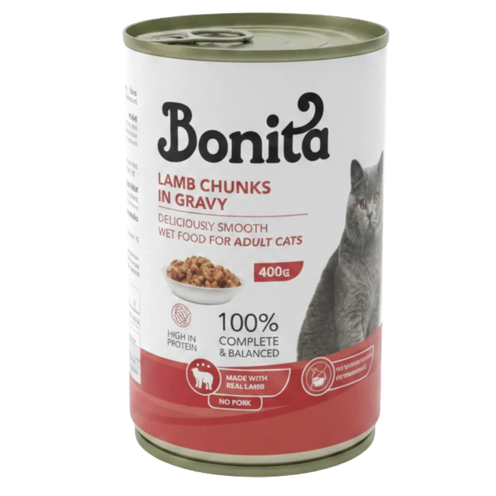 Bonita Adult Cat Chunks Can 400g