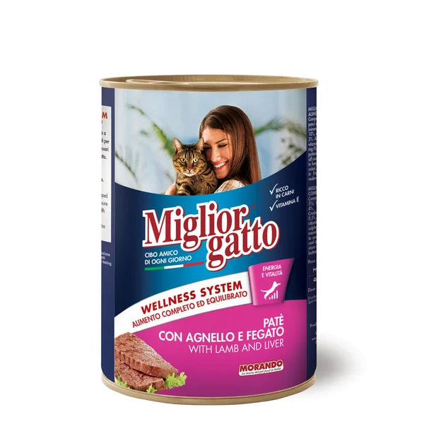 Migliorgatto Adult Cat Cans (Chunks 405g - Pate 400g)