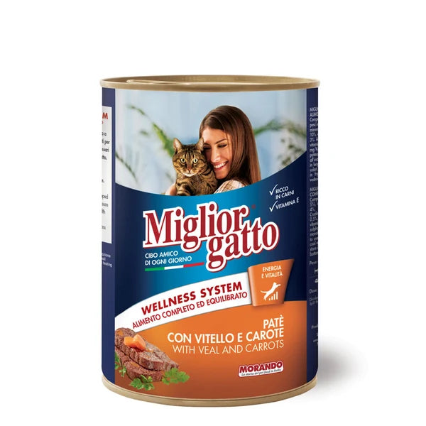 Migliorgatto Adult Cat Cans (Chunks 405g - Pate 400g)
