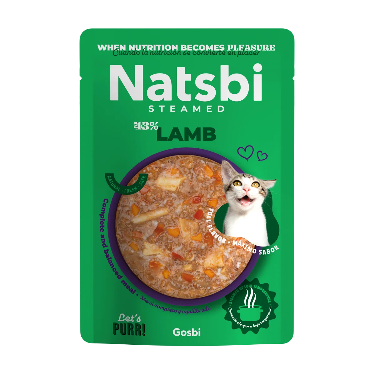 Natsbi Cat Steamed (Gosbi) 80g