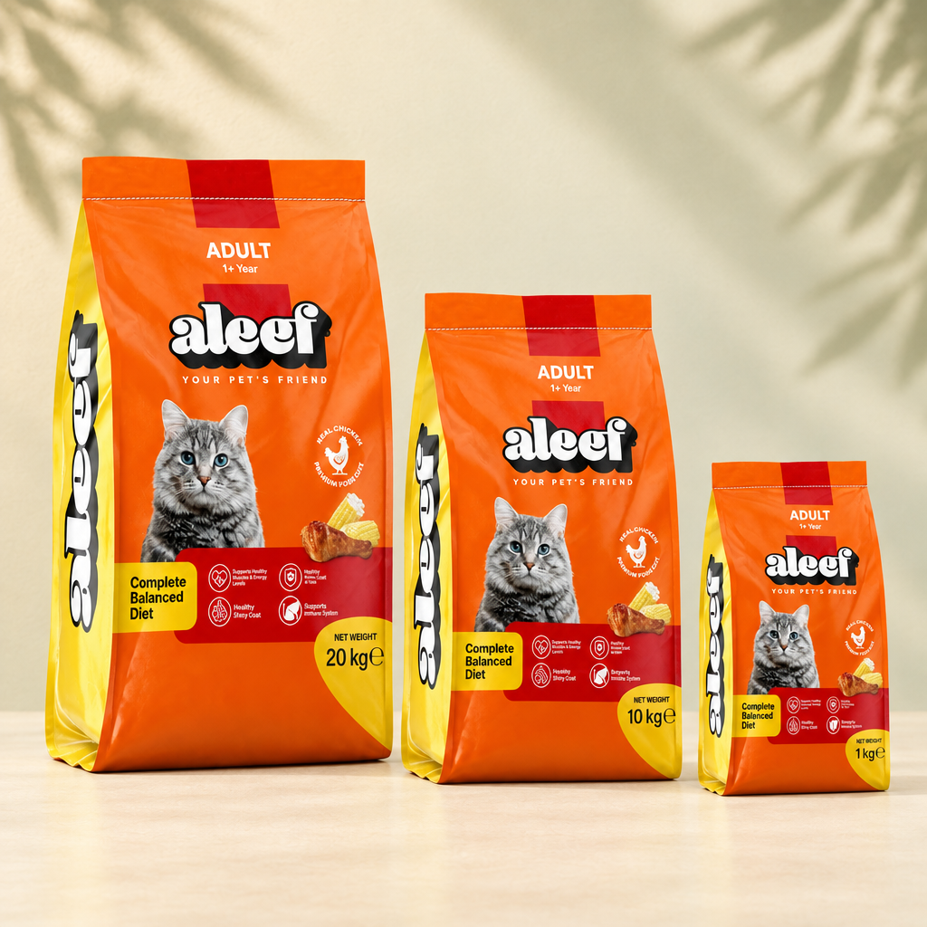 Aleef Adult Cat With Chicken group-photo preview