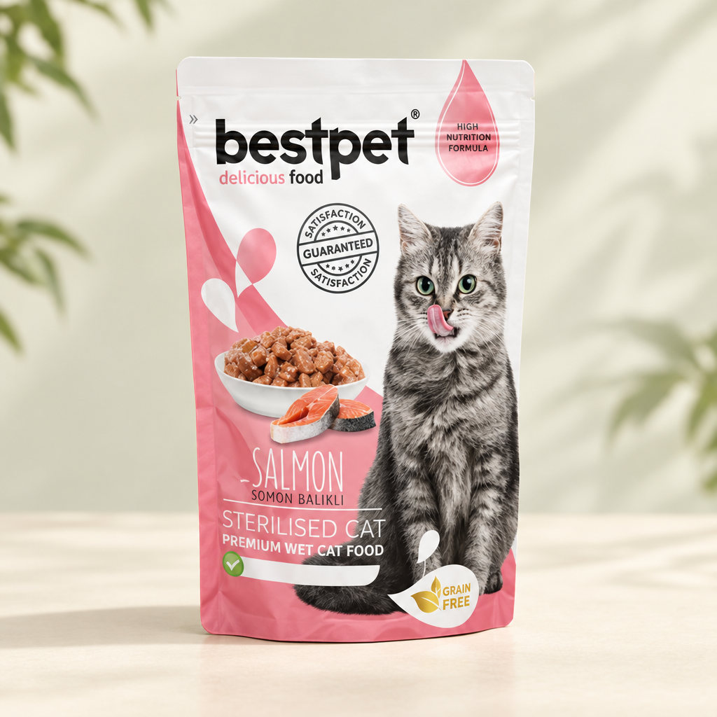 BestPet Sterilised Adult Cat Salmon 85g