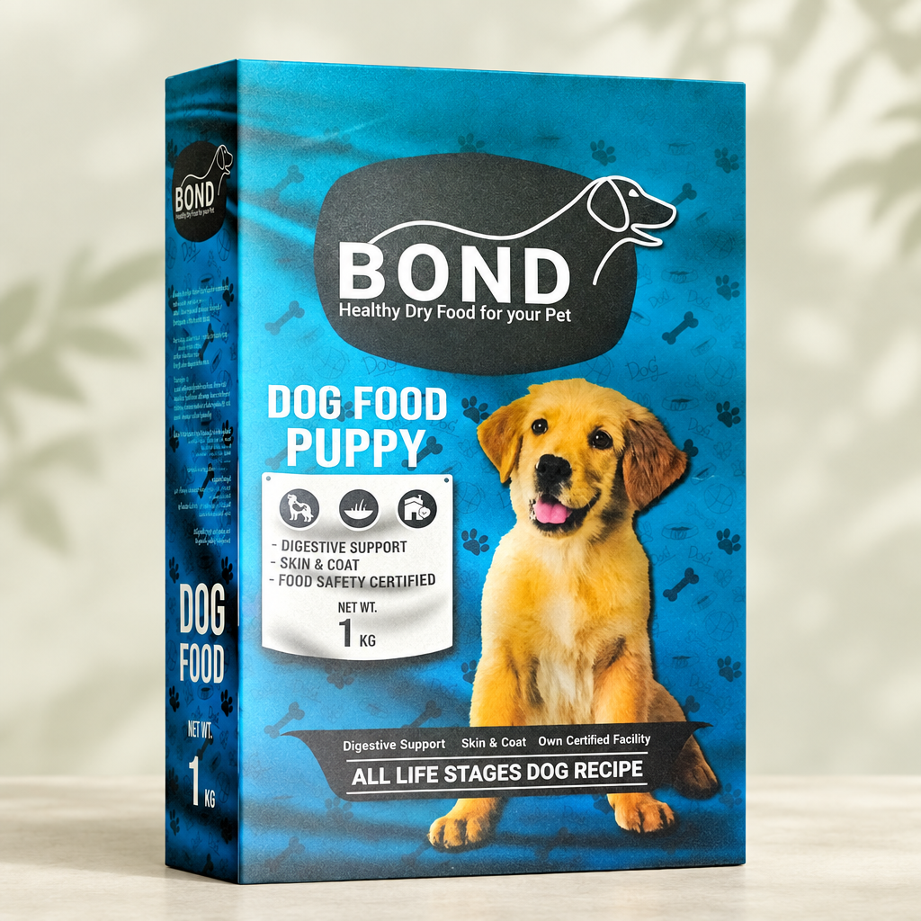 BOND Dry Food For Dogs Puppy 1 Kilo