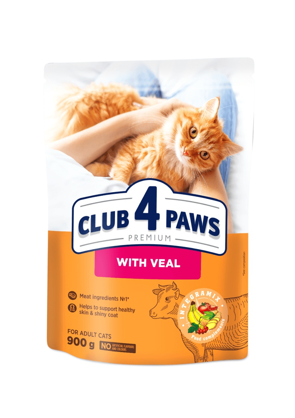 CLUB 4 PAWS Premium For Adult Cats With Veal