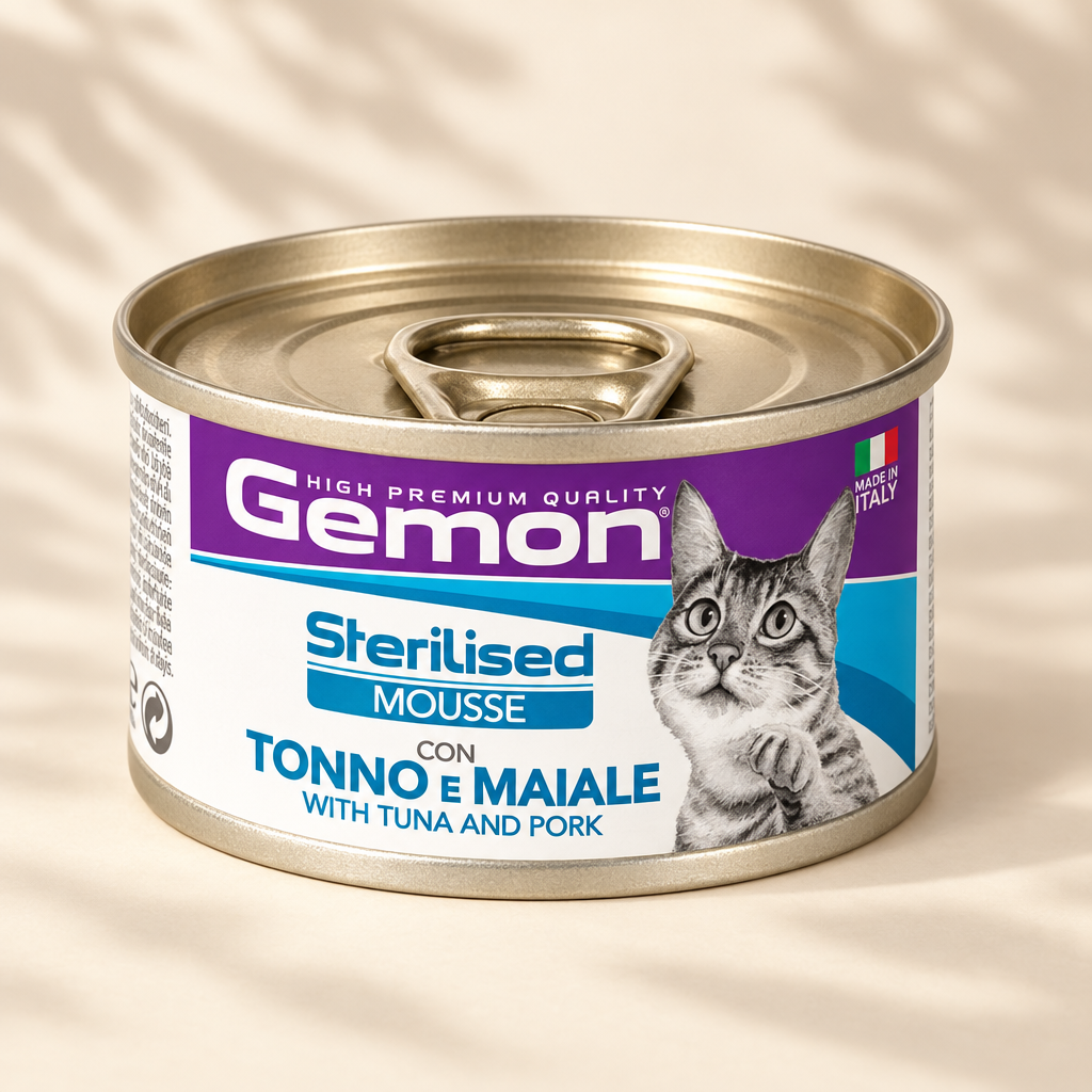GEMON Sterilised Mousse Tuna & Pork can preview