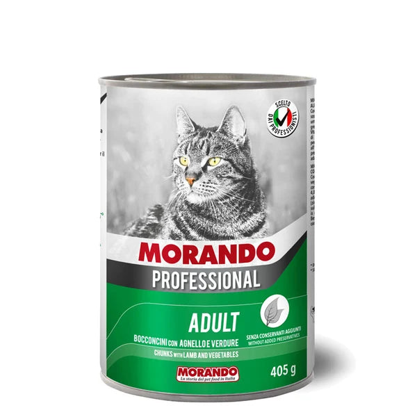 Morando Professional Cat Cans (Pate 400g - Chunks 405g)