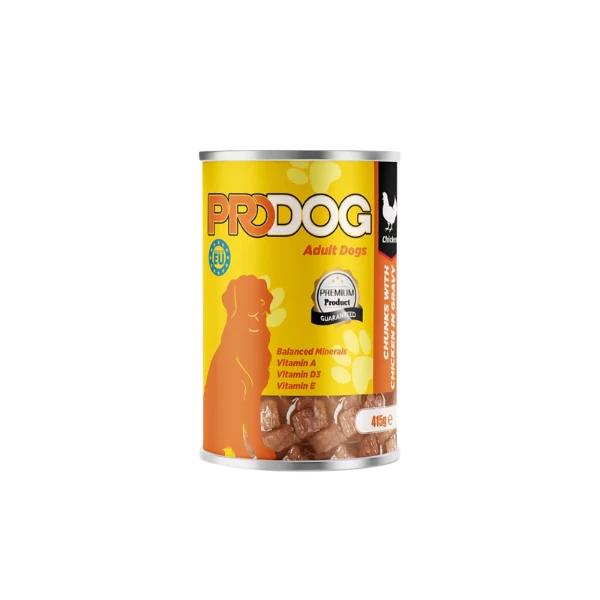 ProDog Adult Dogs Cans Chunks in Gravy 415g