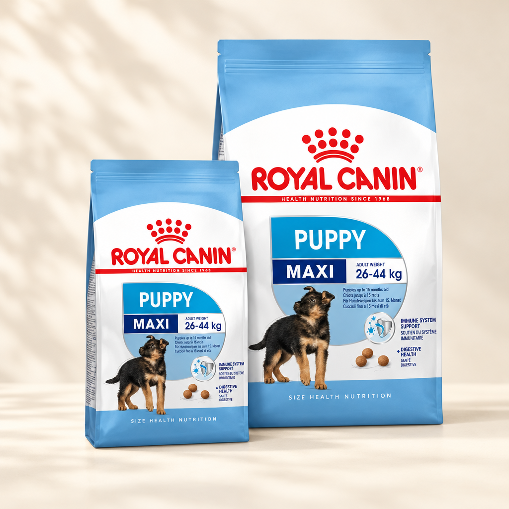 Royal Canin Maxi Puppy two-size group preview