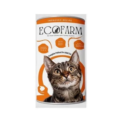 EcoFarm Adult Cat Cans Chunks 400g
