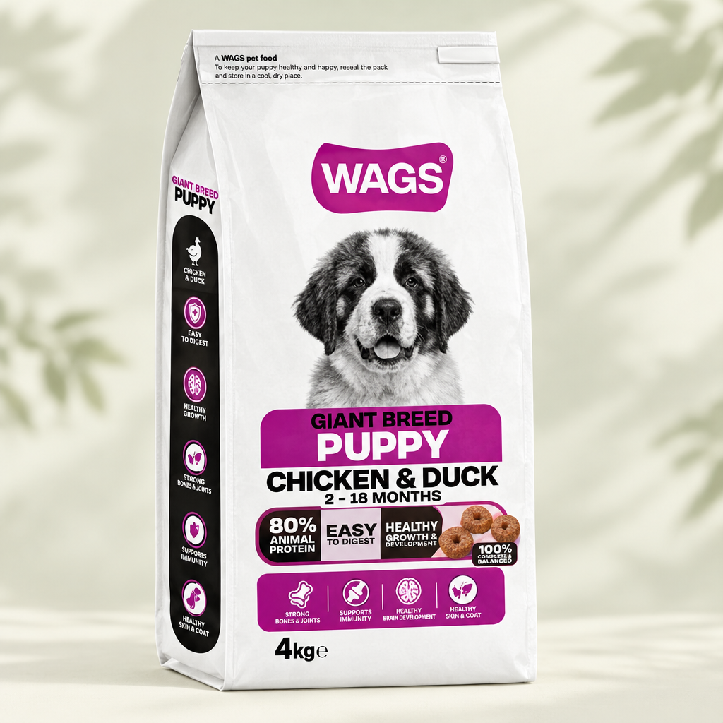 Wags Giant Puppy - Chicken & Duck