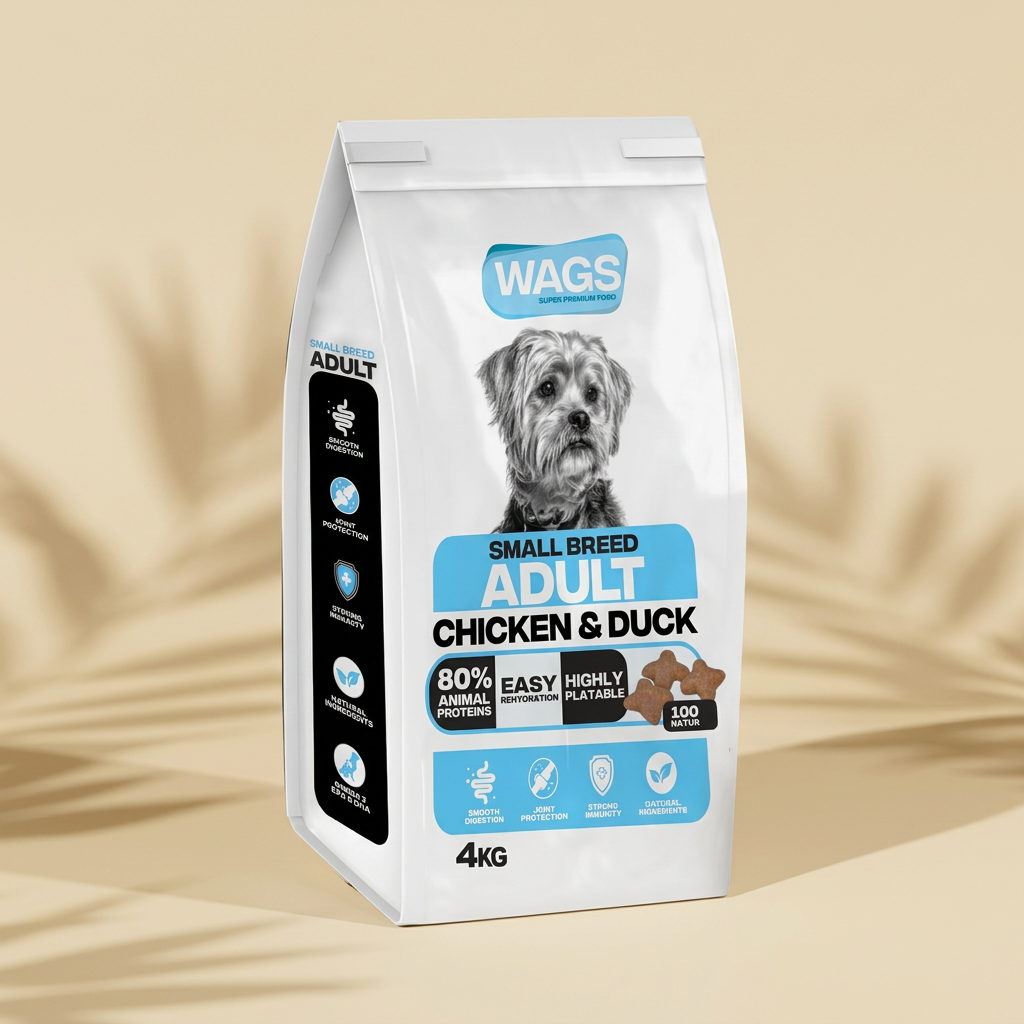 Wags Small Adult With Chicken And Duck