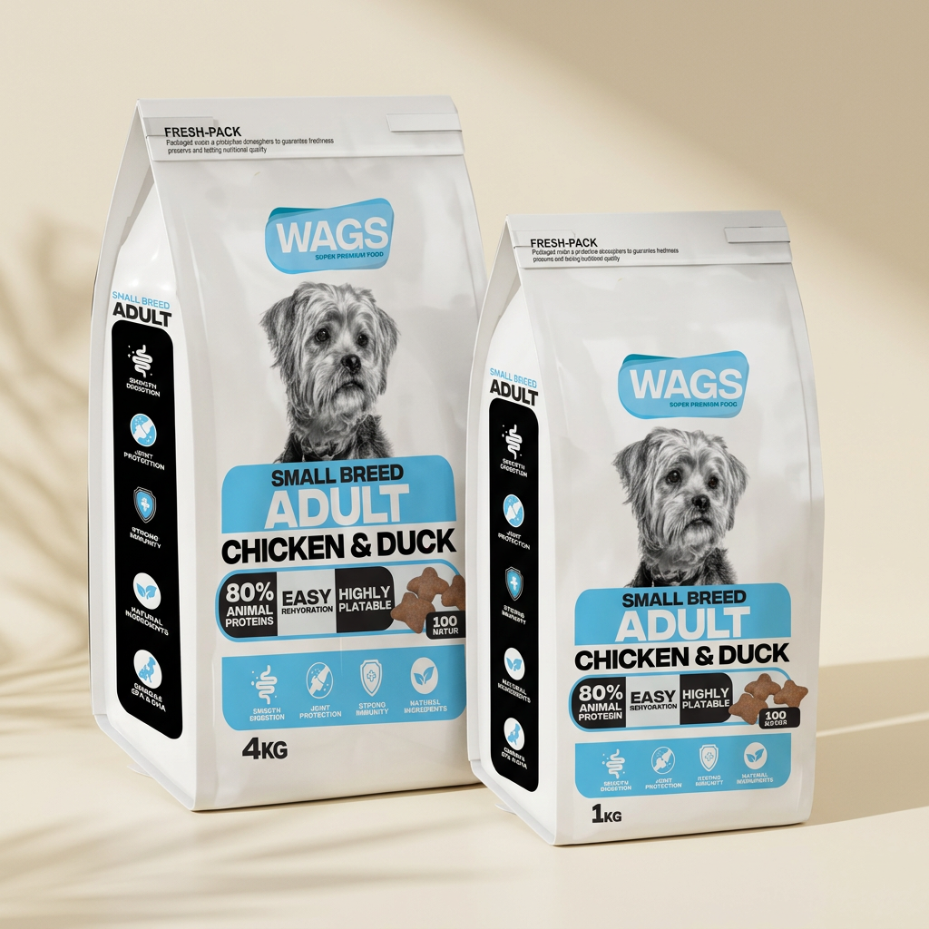Wags Small Adult With Chicken And Duck