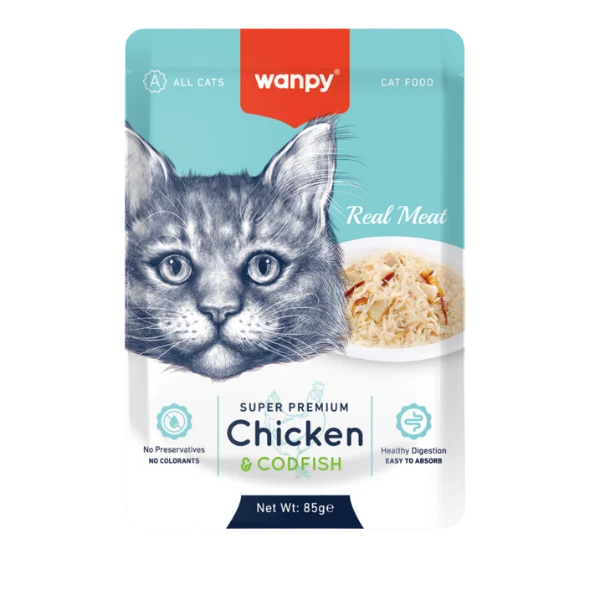 Wanpy Adult Cat Pouch 85g