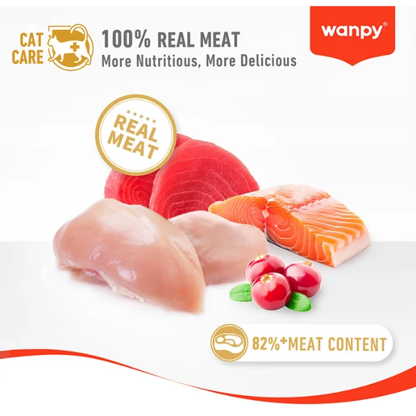 Wanpy - Kitten - Creamy Cat Treats - Chicken & Codfish 70g (5 x 14g)