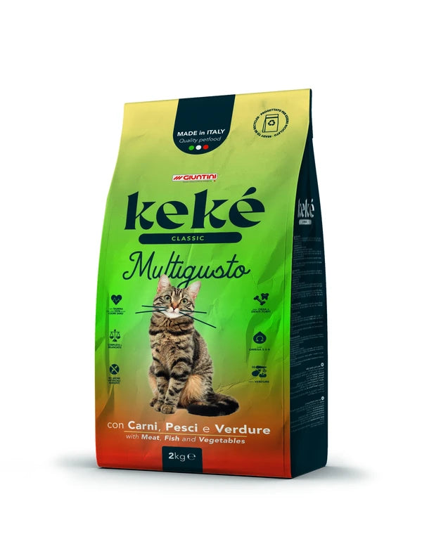 Keke Classic Multigusto Adult Cat with Meat, Fish and Vegetables