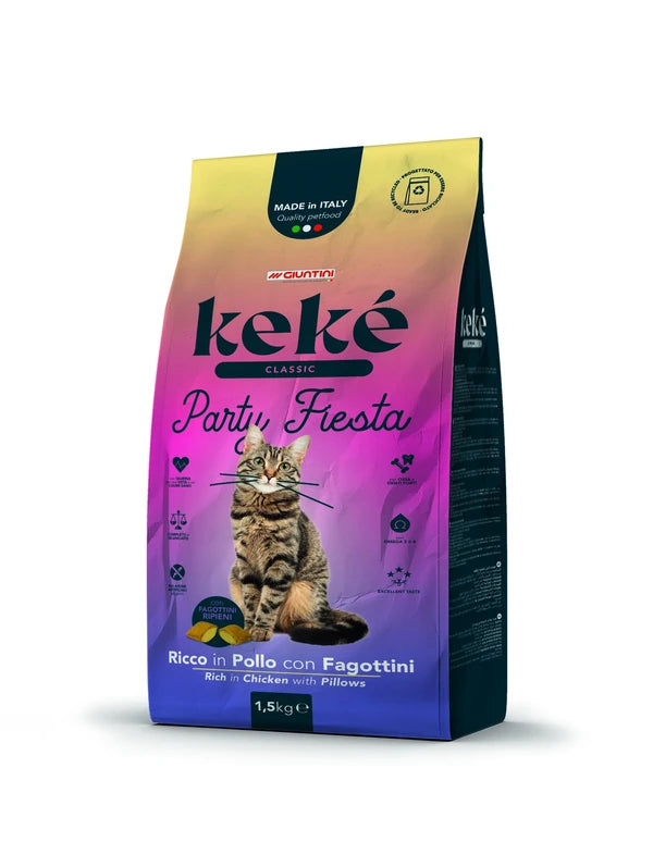 Keke Classic Party Fiesta Adult Cat with Chicken